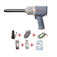 Ingersoll Rand 3/4" Impact Wrench with 6" Anvil with Nitto Style Whip Hose Kit 2145QiMAX-6-H