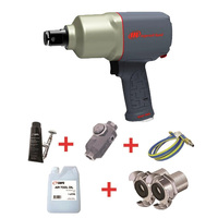 Ingersoll Rand 1" Impact Wrench with Claw Coupling Whip Hose 2155QiMAX-HC