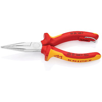 Knipex 160mm 1000V Tethered Long Nose Pliers 2506160TBK