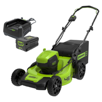 Greenworks 60V Brushless 46cm Push Lawn Mower 4.0ah Set 2514507AU-Kit-4