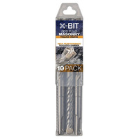Bordo 12mm x 160mm SDS Plus X-Bit Masonry Drill - 10pk 2538-12.00x160TP