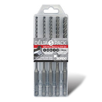 Bordo 5pce 5-10mm SDS+ Deltabit Set 2543-S1