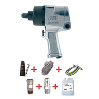 Ingersoll Rand 3/4" Impact Wrench with Nitto Style Whip Hose Kit 261-H