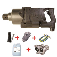 Ingersoll Rand 1-1/2" Impact Wrench with Claw Coupling Whip Hose 2950B7-HC