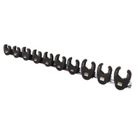 Toledo 10 Piece 3/8"-15/16" Flared 3/8" & 1/2" SAE Crowfoot Wrench Set 301669