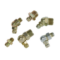 Toledo Steel 1/4" 28 SAE Taper Thread Short Straight Grease Nipple (10 Pk) 305319