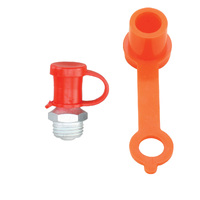 Toledo Red Grease Nipple Protective Caps 50 Pack 305394