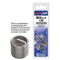 PowerCoil 11 x 1.25mm x 1.5D MF Wire Thread Inserts - 10Pk Clam 3521-11.00X1.5DP