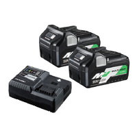 HiKOKI 2x 36V MultiVolt Battery A & Rapid Cooling Charger 36VSTARTERPACK2Z