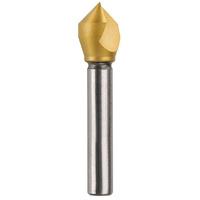 Bordo 10mm 90 Degree HSS Co5 TiN Coated Single Flute Countersink 3852-10