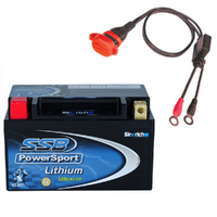 SSB Motorcycle Lithium Battery 290CCA plus Ext Charging Cable