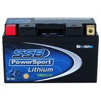 SSB Motorcycle Lithium Battery - Ultralight (0.80 KGS) 320CCA