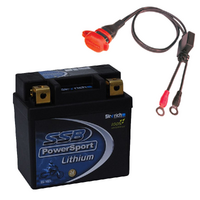 SSB High Performance Lithium Battery 130CCA KTM 250/350/450 SXF 2016/17 plus Ext Charging Cable