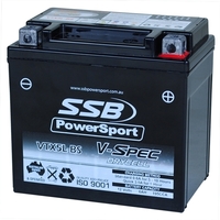 SSB Powersport V-SPEC  12V 6AH 195CCA High Performance AGM Motorcycle Battery