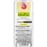 Pica DRY Pencil Refill - Set of 10 Leads (Yellow) 4032