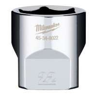 Milwaukee 22mm 3/8" Drive Socket Metric Standard 45348022