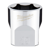 Milwaukee 19mm Metric Standard 3/8" Drive Socket 45349089