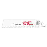 Milwaukee 150mm 18tpi Metal Torch Demo Recip Blade 5 Pack Sawzall Blade 48005784