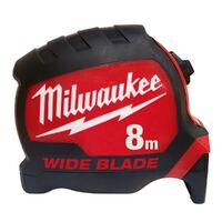 Milwaukee 8m Wide Blade Horizontal Tape Measure 48220208H