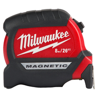 Milwaukee 8m/26ft Compact Magnetic Tape Measure 48220526