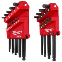 Milwaukee 22 Piece SAE/Metric L-Style with Ball End Hex Key Set 48222187