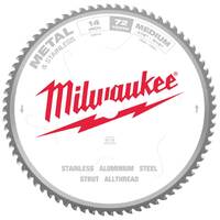 Milwaukee 355mm (14") 72T Metal & Stainless Circular Saw Blade 48408505