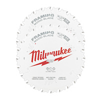 Milwaukee 165mm 6-1/2" 24T Wood Circular Saw Blade Framing (2 Pack) 48418621