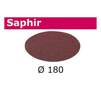 Festool 25Pk Saphir Abrasive Disc 180mm 0 Hole P50 STF D180 P 50 SA 25x