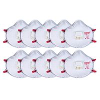 Milwaukee N95 Valved Respirator with Gasket (10 Pack) 48734004