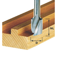 Festool Spiral Groove Cutter HS Shank 8mm HS Spi S8 D20 25