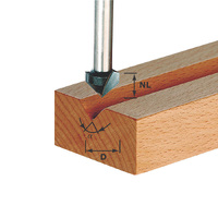 Festool Cutter V Groove HW Shank 8mm HW S8 D32 90° 