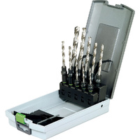 Festool 10Pk 3 10mm HSS Drill Bit and Centrotec Holder Set HSS D3 10 CE 10x