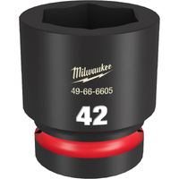 Milwaukee Shockwave 1" Drive 42mm Standard 6 Point Impact Socket 49666605