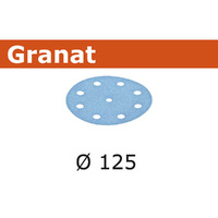 Festool Granat Abrasive Disc 125mm 9 Hole P80 STF D125 90 P 80 GR 10X