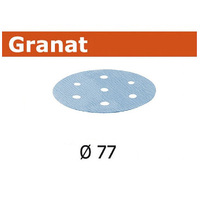 Festool 50Pk Granat Abrasive Disc 77mm 6 Hole P150 STF D77 6 P 150 GR 50