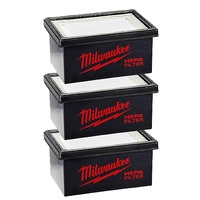 Milwaukee 3 Piece HEPA Filters to suit Hammer Vac 49902306