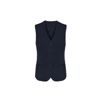 Biz Corporates Cool Stretch Womens Longline Vest Navy Size 4