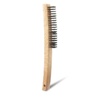 Bordo 0.35mm 4x19 Rows Steel Wire Long Wooden Handle Brush 5170-SW-4R