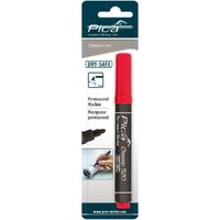Pica Classic 520 Red Permanent Marker - Bullet Tip (Blister Pack) 520/40/SB