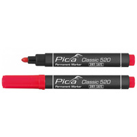 Pica Classic 520 Red Permanent Marker - Bullet Tip 520/40
