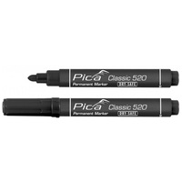 Pica Classic 520 Black Permanent Marker - Bullet Tip 520/46