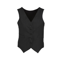 Biz Corporates Comfort Wool Stretch Womens Peaked Vest  Size 