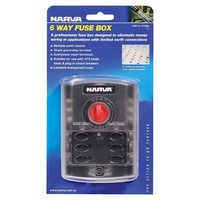 Narva 6 Way Fuse Box And Cover - Bl
