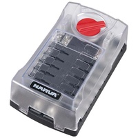 Narva 12 Way Fuse Block Box Holder Ats Blade Caravan Dual Battery 12V New 54450