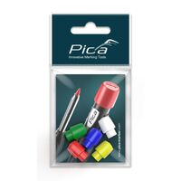 Pica Accessory Set - 5 Coloured Caps for Pica DRY Pencil 55801