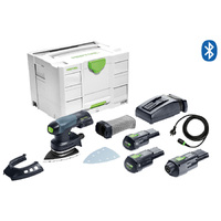Festool 18V 100mm x 150mm Orbital Iron Head Sander DTSC 400 Bluetooth 3.1Ah Set 575709