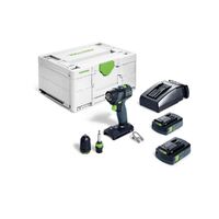 Festool TXS 18V Compact 2 Speed Drill 5.2Ah Set in Systainer 576895