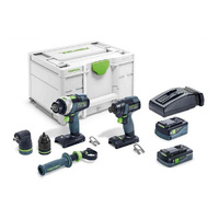 Festool TID/TPC 18V 2 Piece Impact Driver / Hammer Drill 4.0/5.2Ah Set 576999