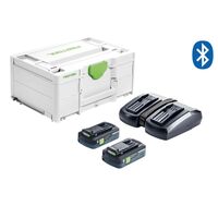 Festool SYS 18V Energy Set 2 x 4.0Ah TCL6 Duo in Systainer 577106