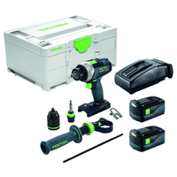 Festool 18V 4 Speed TDC Brushless Drill 5.2Ah Set 577284